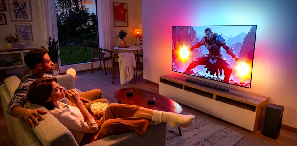Movies feature of the Ambilight TVs